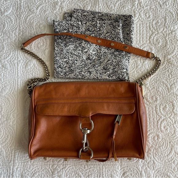 Rebecca Minkoff Handbags - Rebecca Minkoff M.A.C leather crossbody Tan and Gold